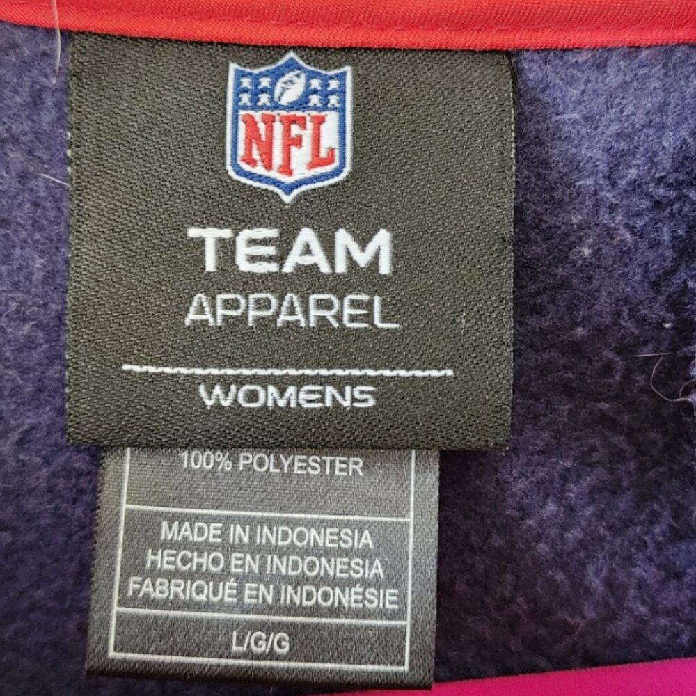 NFL New England Patriots Fleece Hoodie Jacket | Women's Large | Full Zipper - Picture 5 of 5